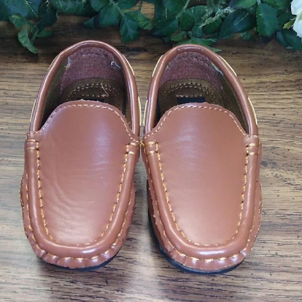 Classic Brown Kids Loafers
